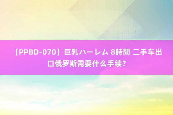 【PPBD-070】巨乳ハーレム 8時間 二手车出口俄罗斯需要什么手续？