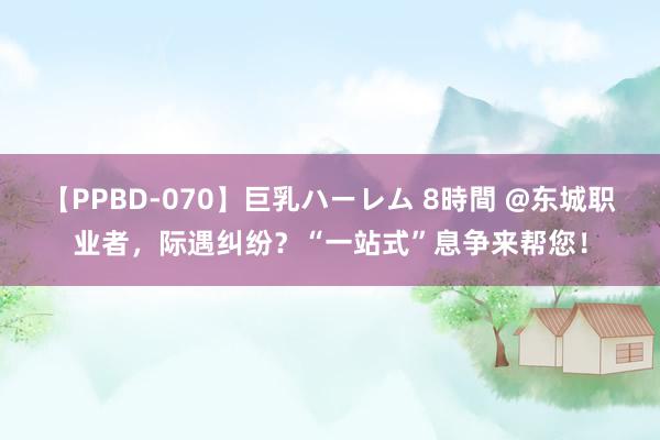 【PPBD-070】巨乳ハーレム 8時間 @东城职业者，际遇纠纷？“一站式”息争来帮您！