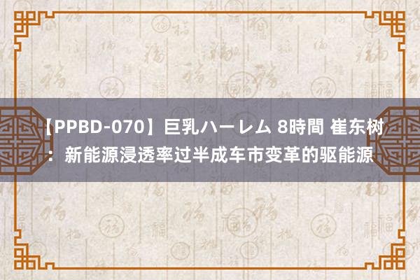 【PPBD-070】巨乳ハーレム 8時間 崔东树：新能源浸透率过半成车市变革的驱能源