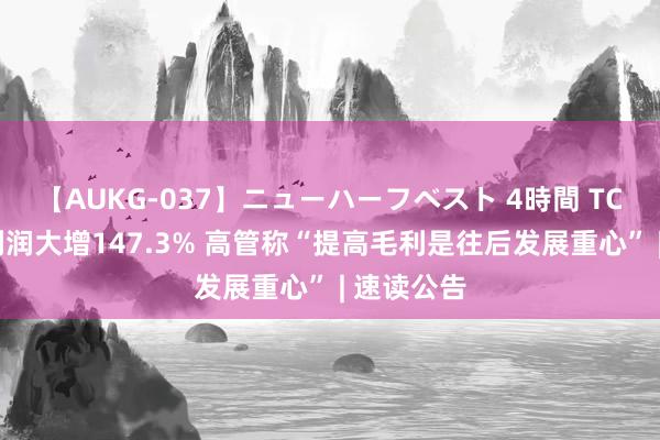 【AUKG-037】ニューハーフベスト 4時間 TCL电子净利润大增147.3% 高管称“提高毛利是往后发展重心” | 速读公告